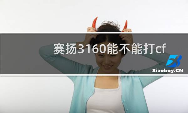 赛扬3160能不能打cf