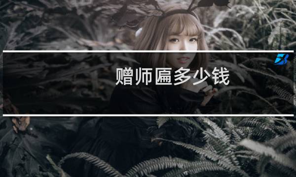 赠师匾多少钱