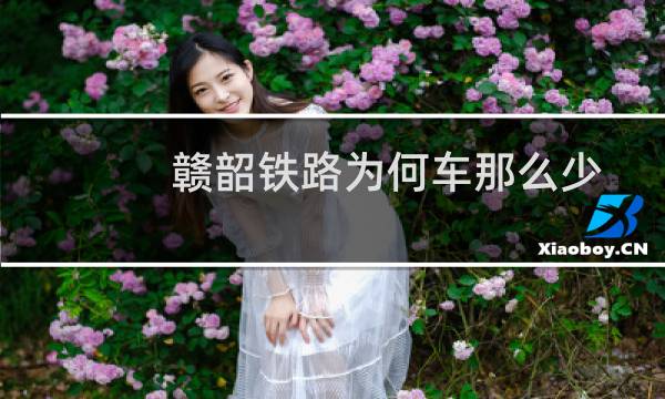 赣韶铁路为何车那么少