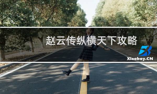 赵云传纵横天下攻略