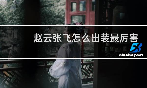 赵云张飞怎么出装最厉害