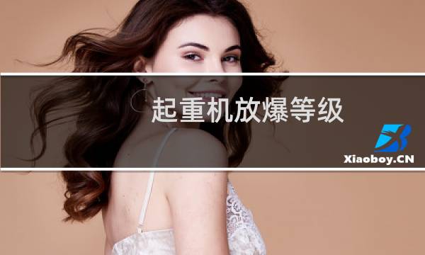 起重机放爆等级