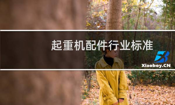 起重机配件行业标准