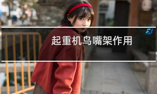起重机鸟嘴架作用