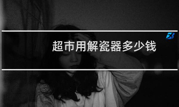 超市用解瓷器多少钱