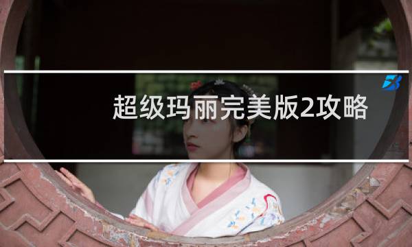 超级玛丽完美版2攻略