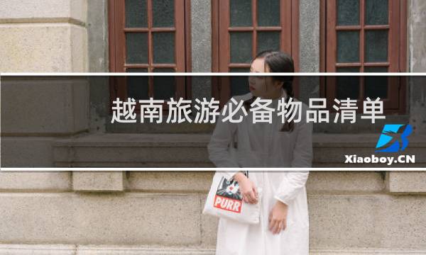 越南旅游必备物品清单