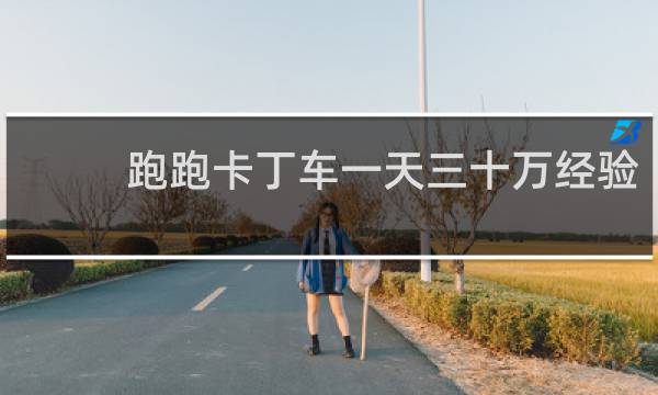 跑跑卡丁车一天三十万经验