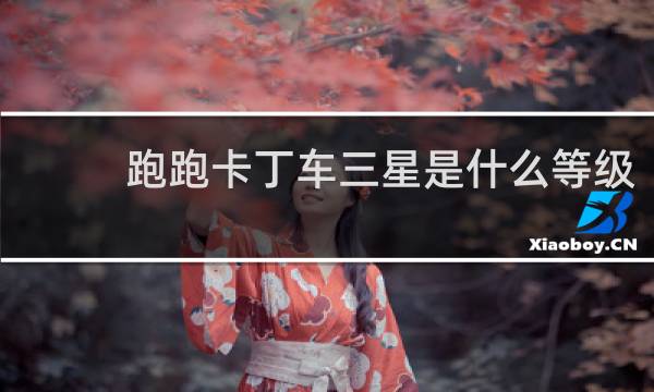 跑跑卡丁车三星是什么等级