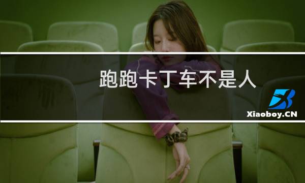 跑跑卡丁车不是人