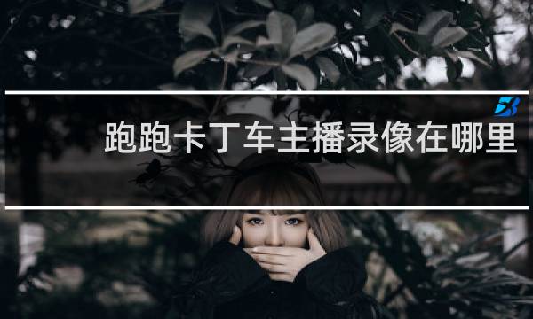 跑跑卡丁车主播录像在哪里