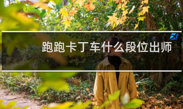 跑跑卡丁车什么段位出师