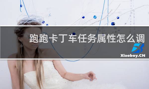 跑跑卡丁车任务属性怎么调