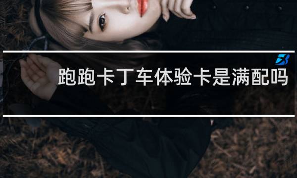 跑跑卡丁车体验卡是满配吗