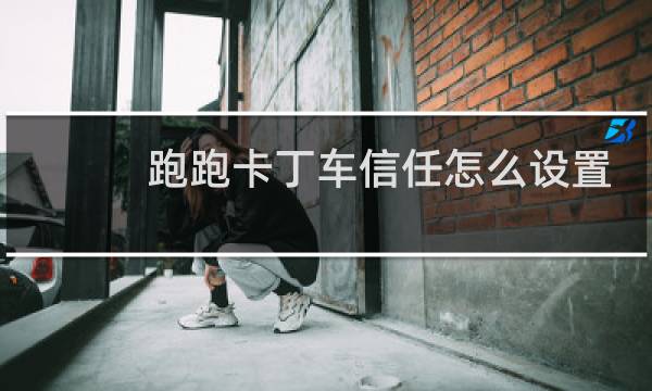 跑跑卡丁车信任怎么设置