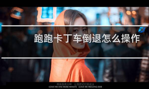 跑跑卡丁车倒退怎么操作