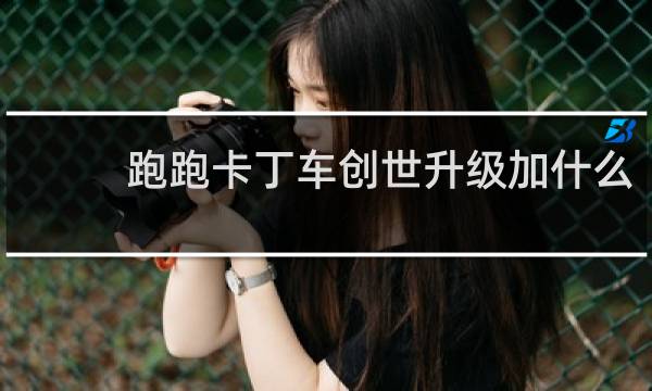 跑跑卡丁车创世升级加什么