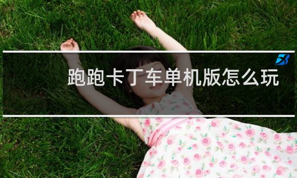 跑跑卡丁车单机版怎么玩