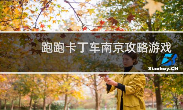 跑跑卡丁车南京攻略游戏