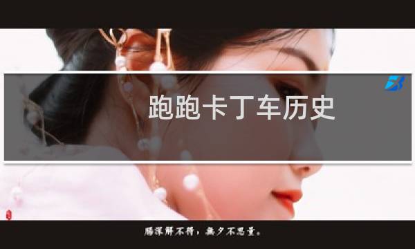 跑跑卡丁车历史