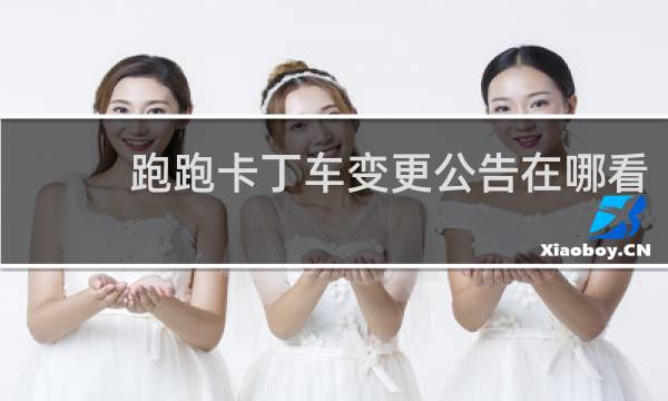 跑跑卡丁车变更公告在哪看