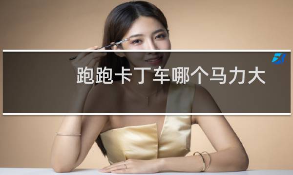 跑跑卡丁车哪个马力大