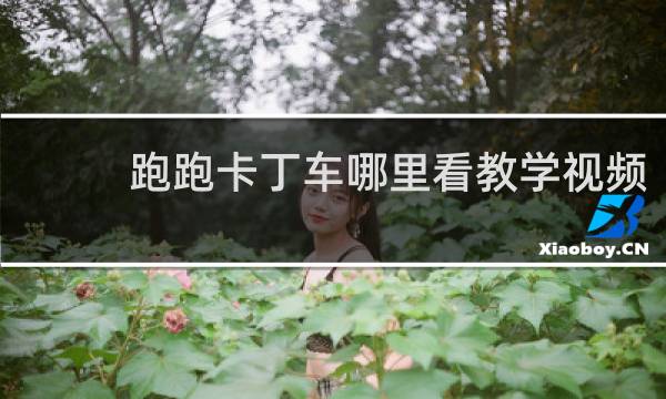 跑跑卡丁车哪里看教学视频