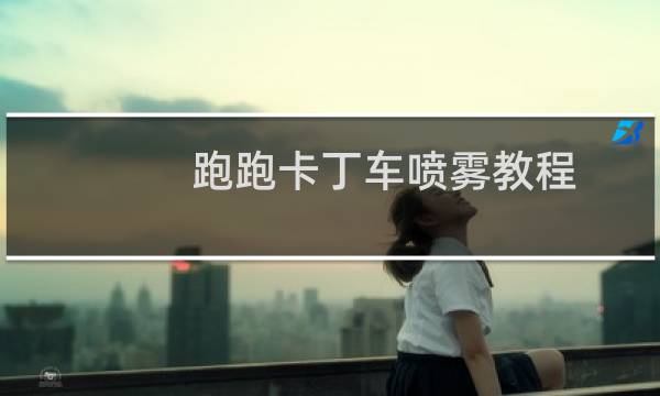 跑跑卡丁车喷雾教程
