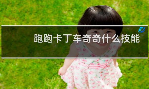 跑跑卡丁车奇奇什么技能