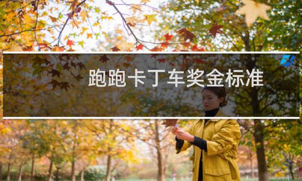 跑跑卡丁车奖金标准