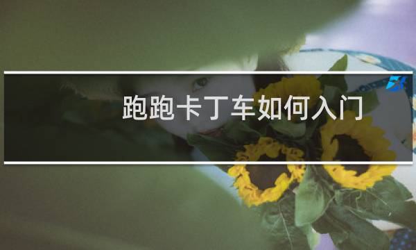 跑跑卡丁车如何入门