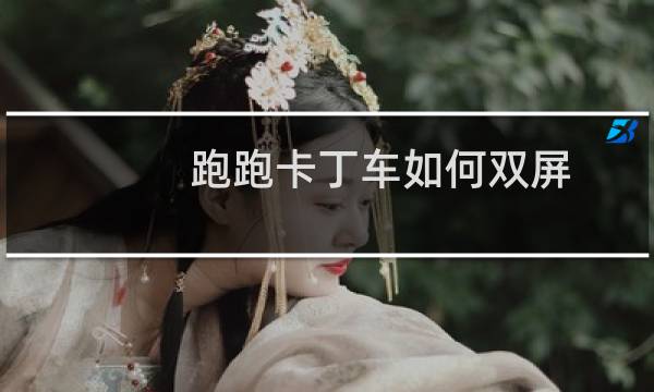 跑跑卡丁车如何双屏