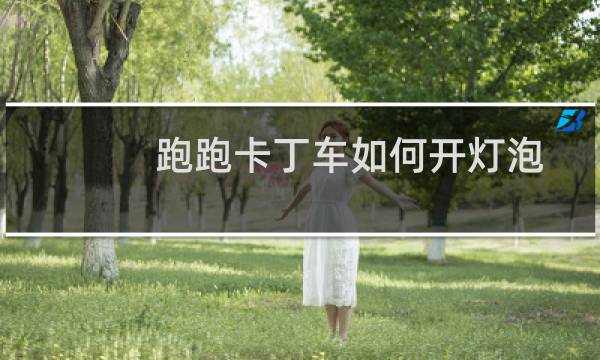 跑跑卡丁车如何开灯泡