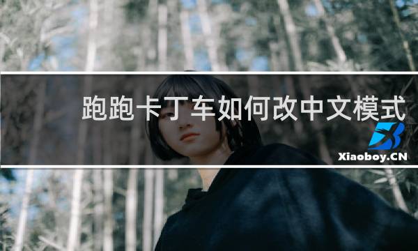 跑跑卡丁车如何改中文模式