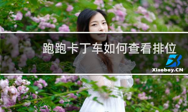 跑跑卡丁车如何查看排位
