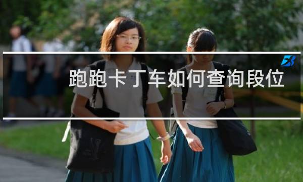 跑跑卡丁车如何查询段位