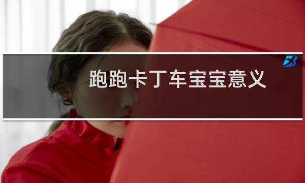 跑跑卡丁车宝宝意义