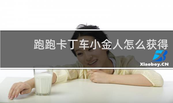 跑跑卡丁车小金人怎么获得