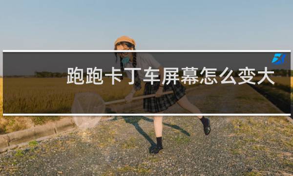 跑跑卡丁车屏幕怎么变大