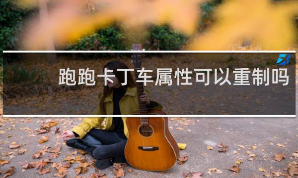 跑跑卡丁车属性可以重制吗
