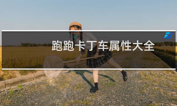 跑跑卡丁车属性大全