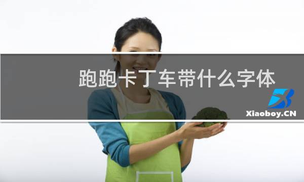 跑跑卡丁车带什么字体