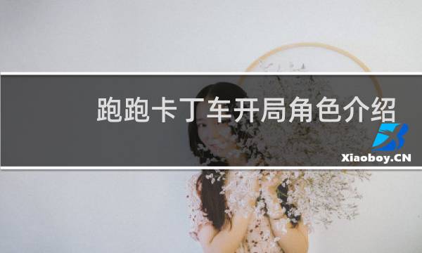 跑跑卡丁车开局角色介绍