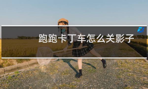 跑跑卡丁车怎么关影子