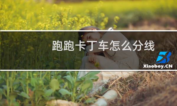 跑跑卡丁车怎么分线