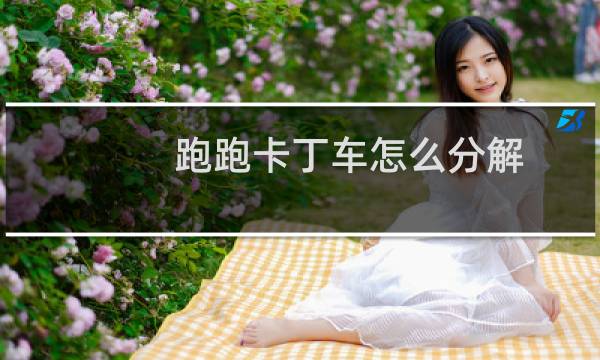 跑跑卡丁车怎么分解