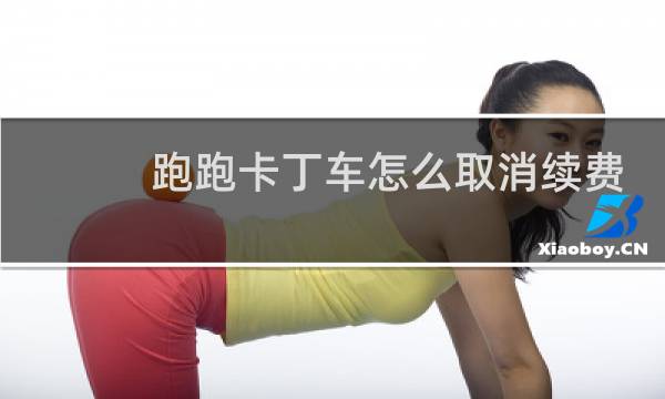 跑跑卡丁车怎么取消续费