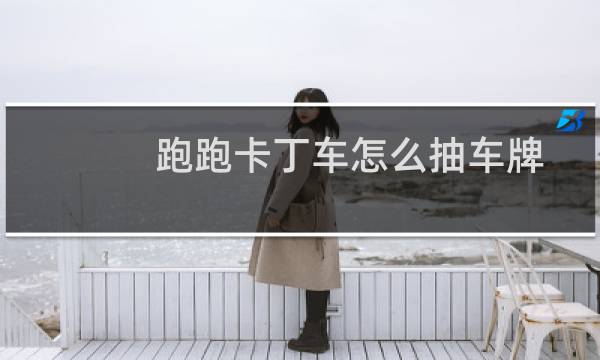 跑跑卡丁车怎么抽车牌