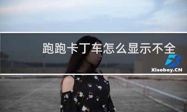 跑跑卡丁车怎么显示不全