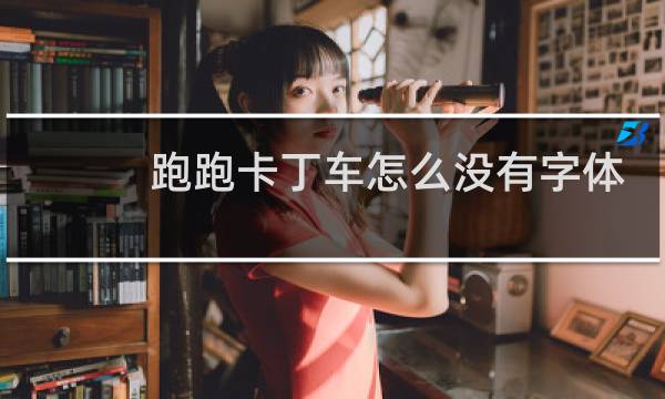 跑跑卡丁车怎么没有字体